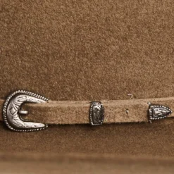 Rodeo King 7X Pecan 5in. Brim Open Crown Felt Cowboy Hat -Nrs World RK316 21