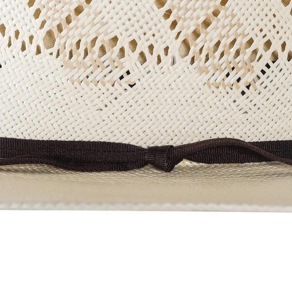 Rodeo King Ivory The Wind Shantung 4 1/2in. Brim Open Crown Straw Cowboy Hat 5 Rodeo King Ivory The Wind Shantung 4 1/2in. Brim Open Crown Straw Cowboy Hat - Image 5