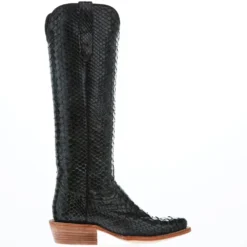 R Watson Boots Women's Dark Green Python 17 In Top Cowgirl Boot -Nrs World RWL7215 1 03