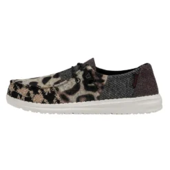 Heydude Women`s Hey Dude Wendy Patchwork Leopard Java Casual -Nrs World SS22 W 122371813 03
