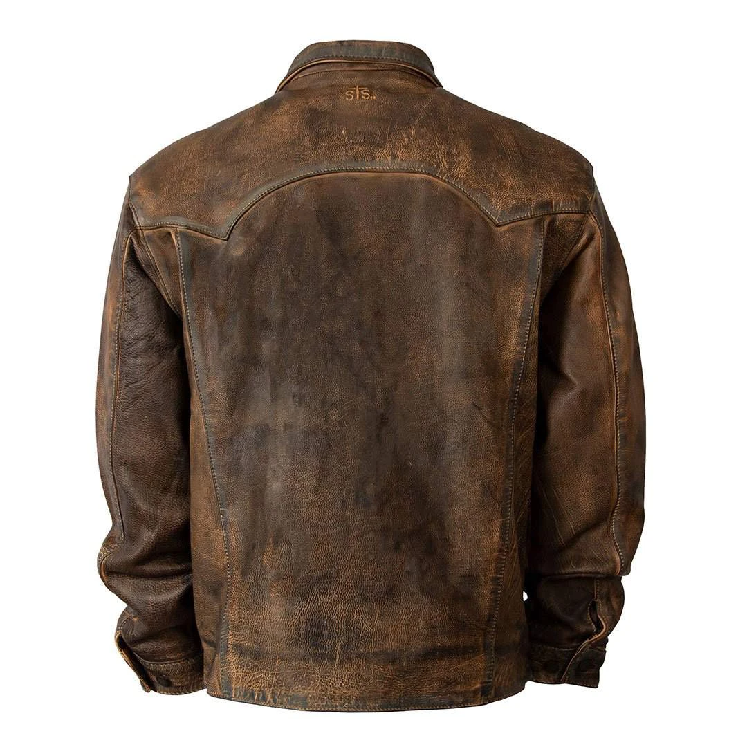 STS Ranch Wear Men's Jesse James Leather Jacket STS6565 2 STS Ranch Wear Men's Jesse James Leather Jacket STS6565 - Image 2