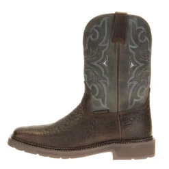 Justin Boots Men's Stampede H20 Amarillo 11in. Slate Embossed Top Soft Toe Work Boot -Nrs World WK4312 3